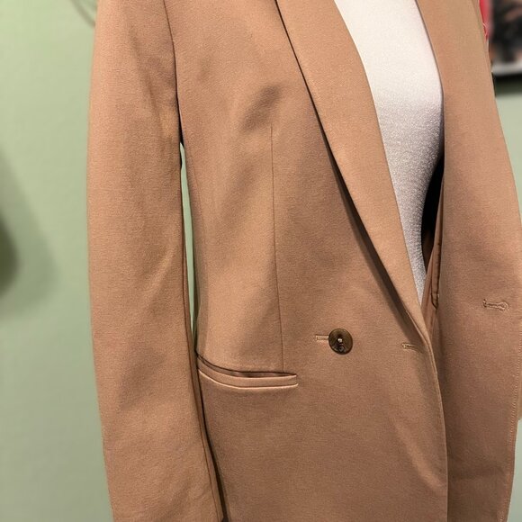 Express Editor Dress Coat Size S in Camel - Picture 3 of 9